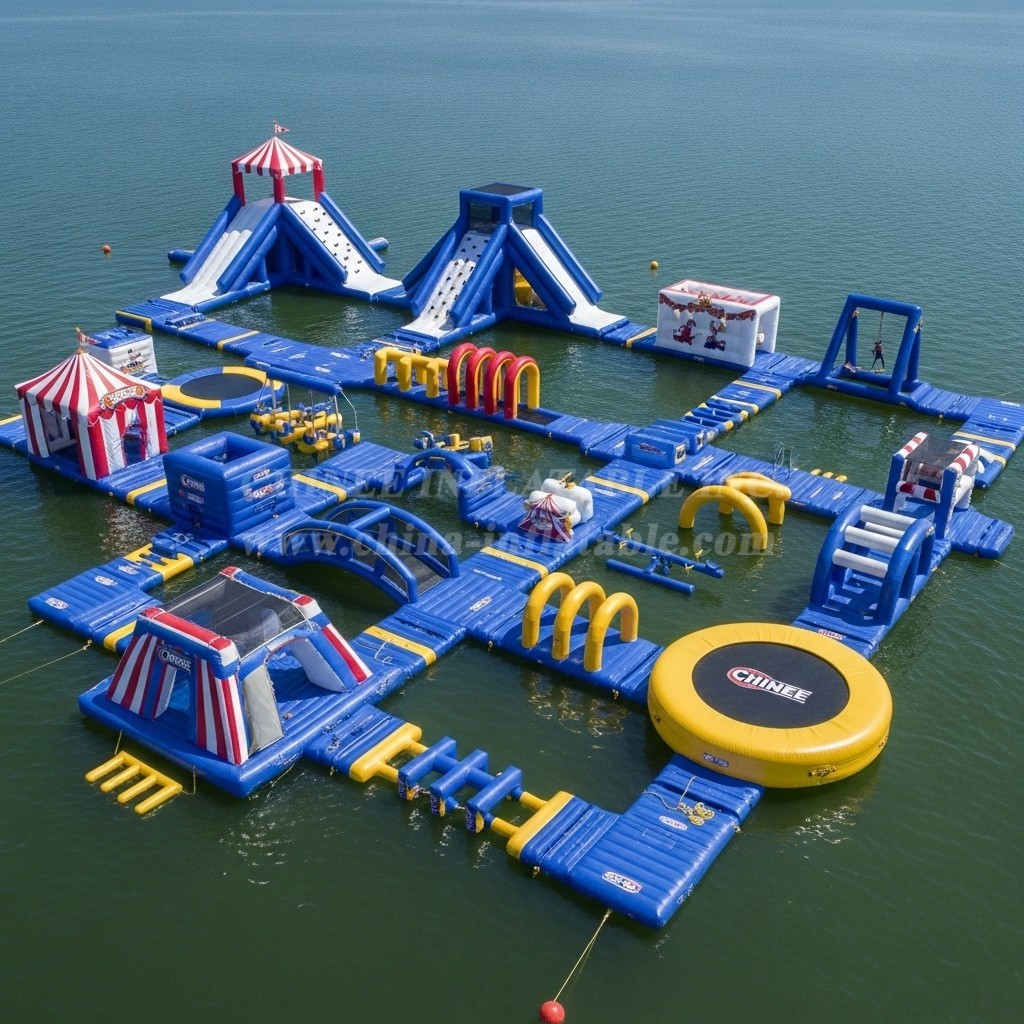 S419 Circus Theme Inflatable Water Park