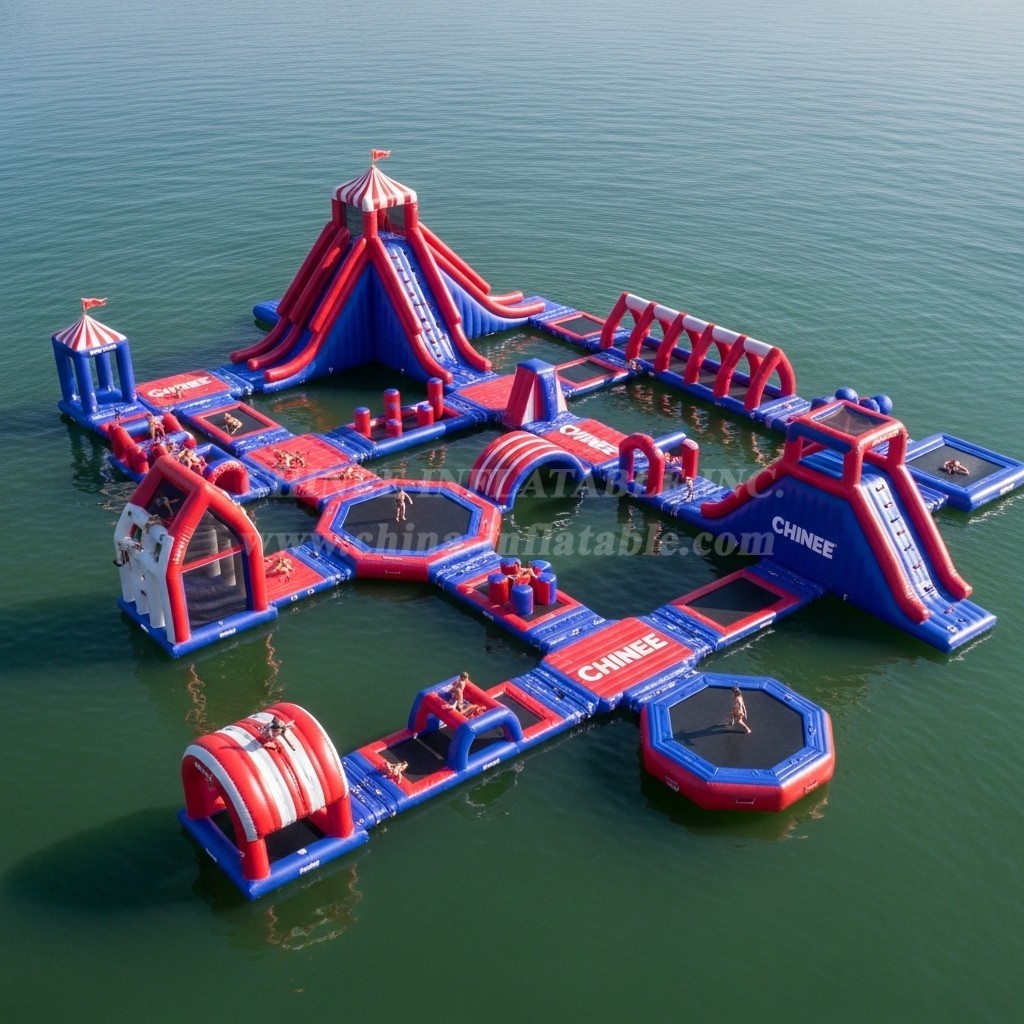 S424 Circus Theme Inflatable Water Park