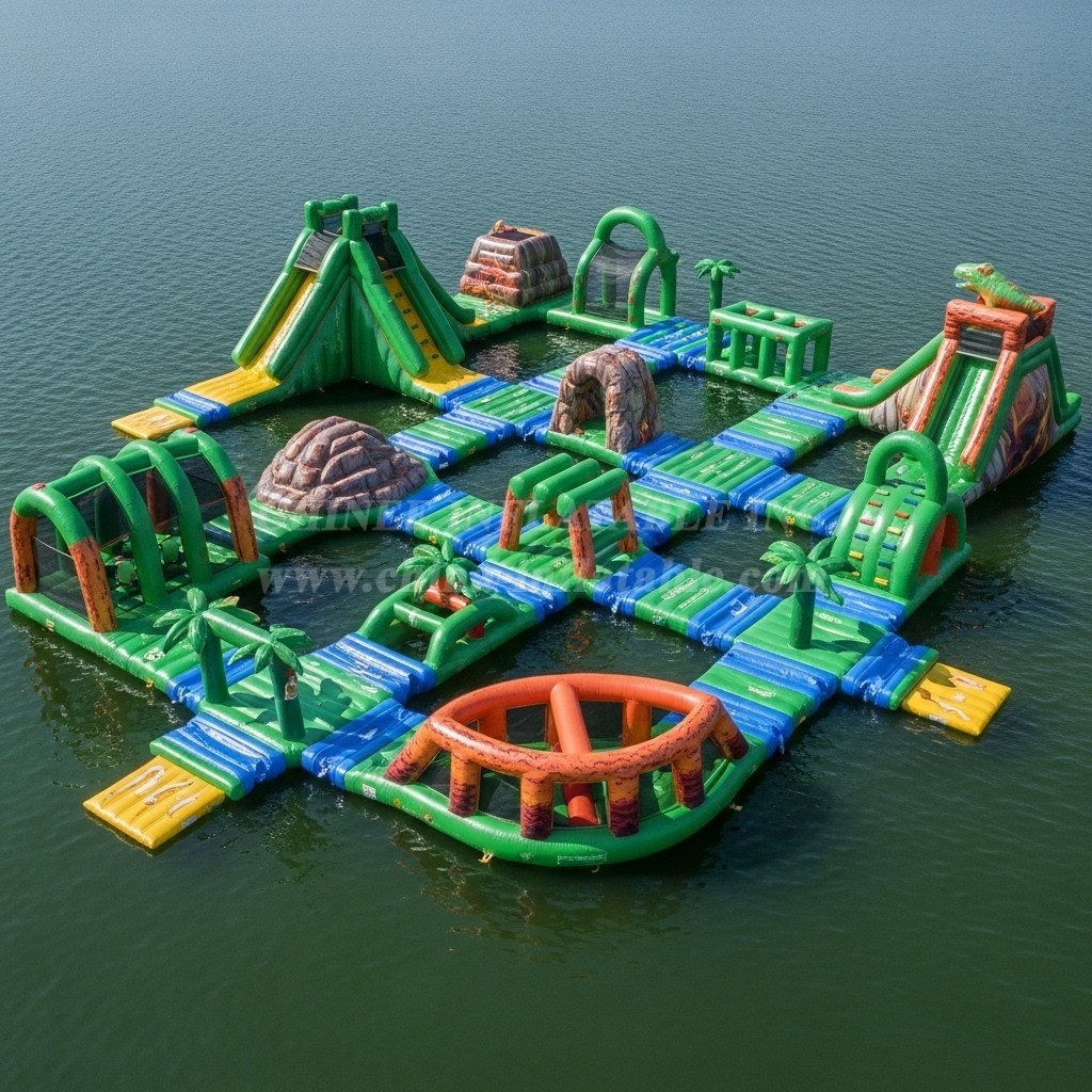 S433 Dinosaur Theme Inflatable Water Park