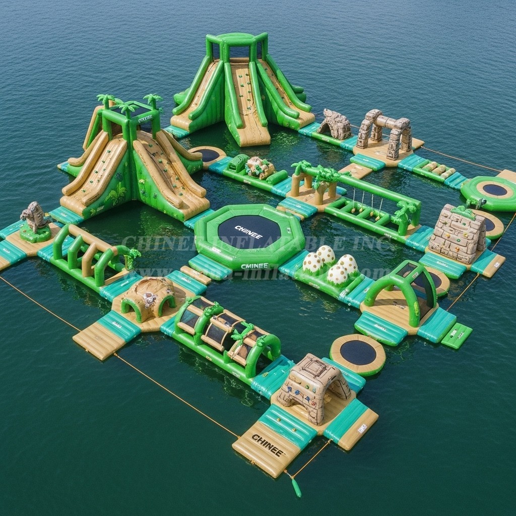 S436 Dinosaur Theme Inflatable Water Park