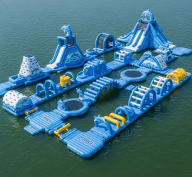 S437 Dolphin Theme Inflatable Water Park