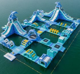 S438 Dolphin Theme Inflatable Water Park