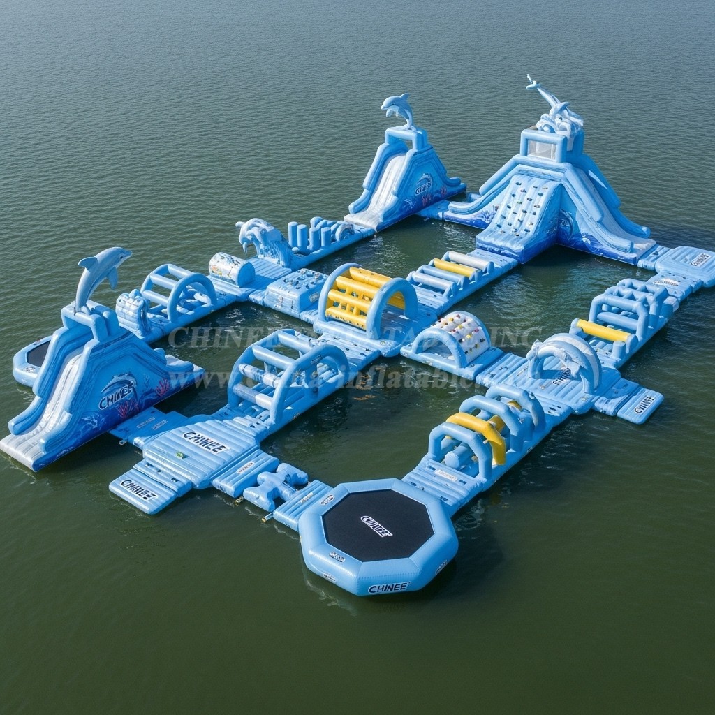 S439 Dolphin Theme Inflatable Water Park