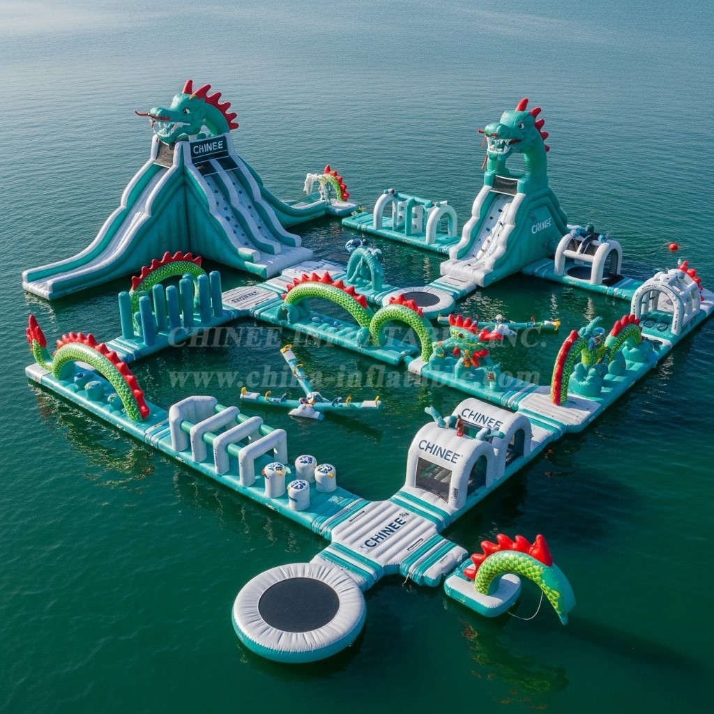 S443 Dragon Theme Inflatable Water Park
