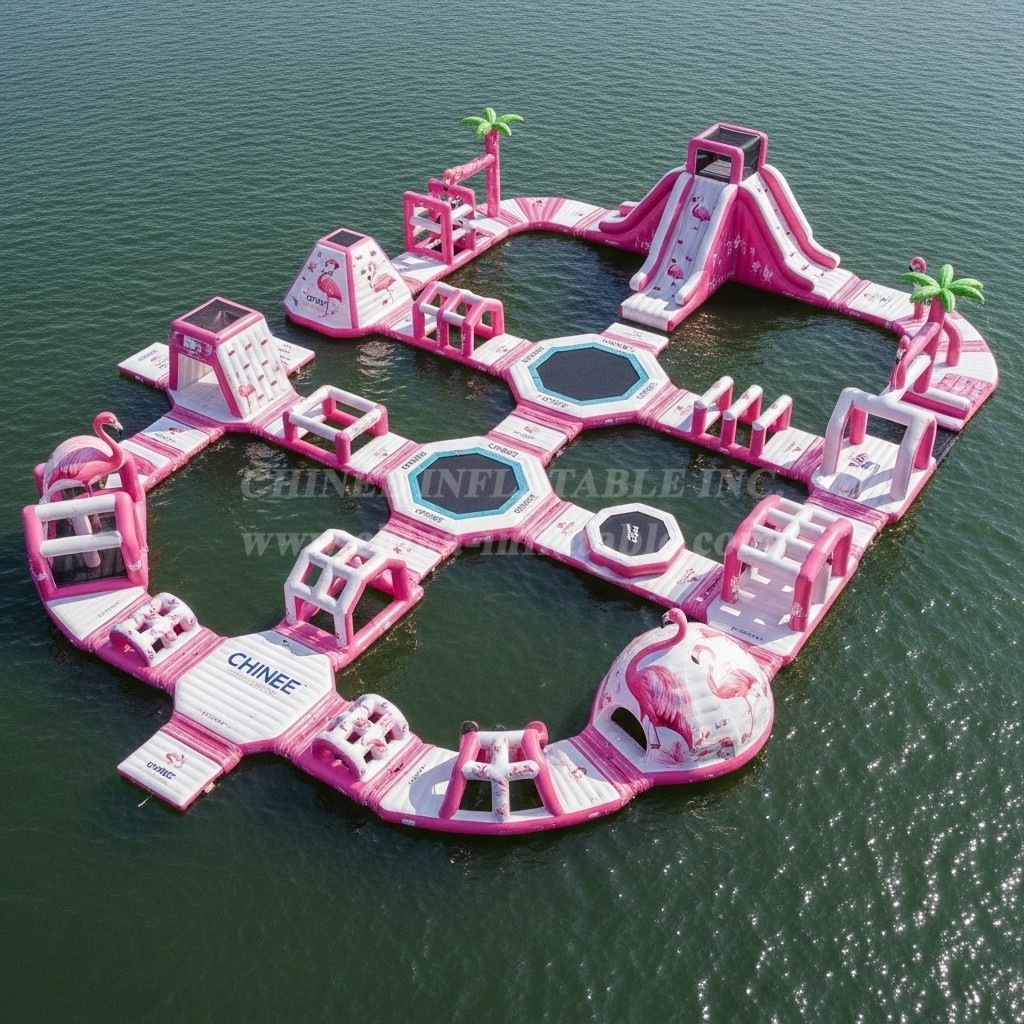 S468 Flamingo Theme Inflatable Water Park