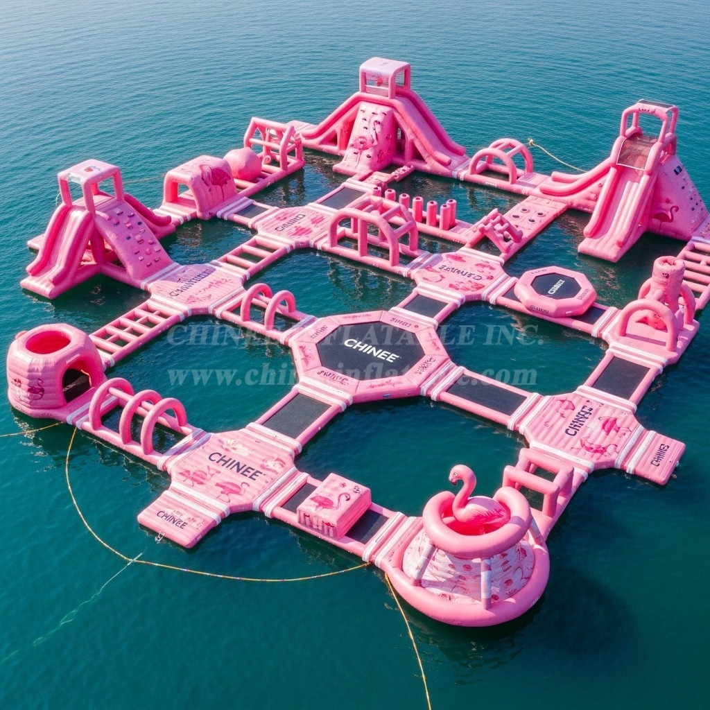 S470 Flamingo Theme Inflatable Water Park