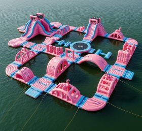 S474 Flamingo Theme Inflatable Water Park