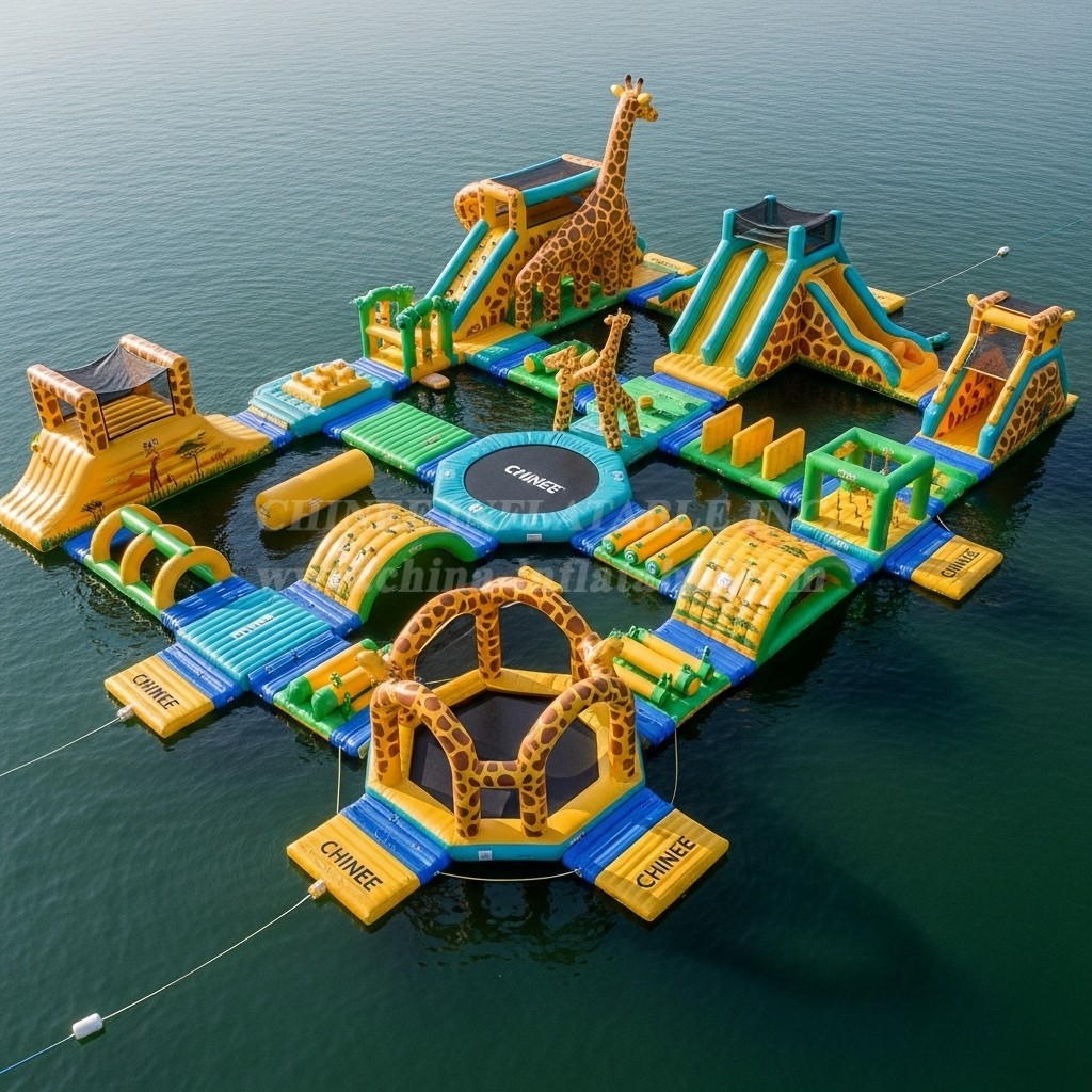 S482 Giraffe Theme Inflatable Water Park