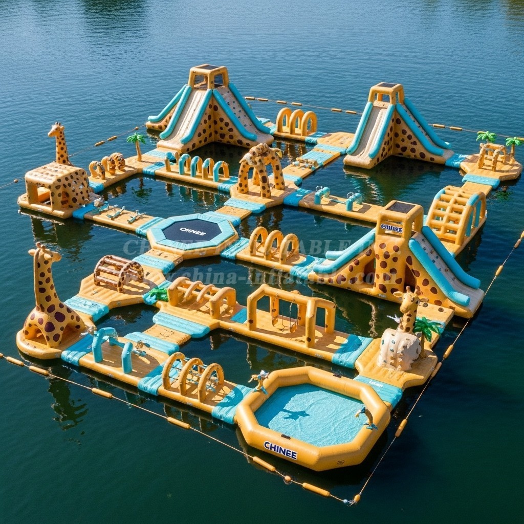 S484 Giraffe Theme Inflatable Water Park