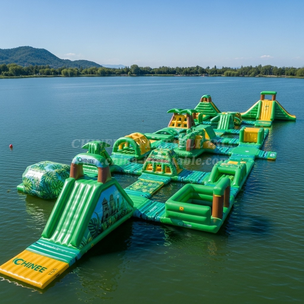 S490 Jungle Theme Inflatable Water Park