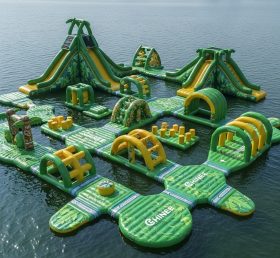S493 Jungle Theme Inflatable Water Park