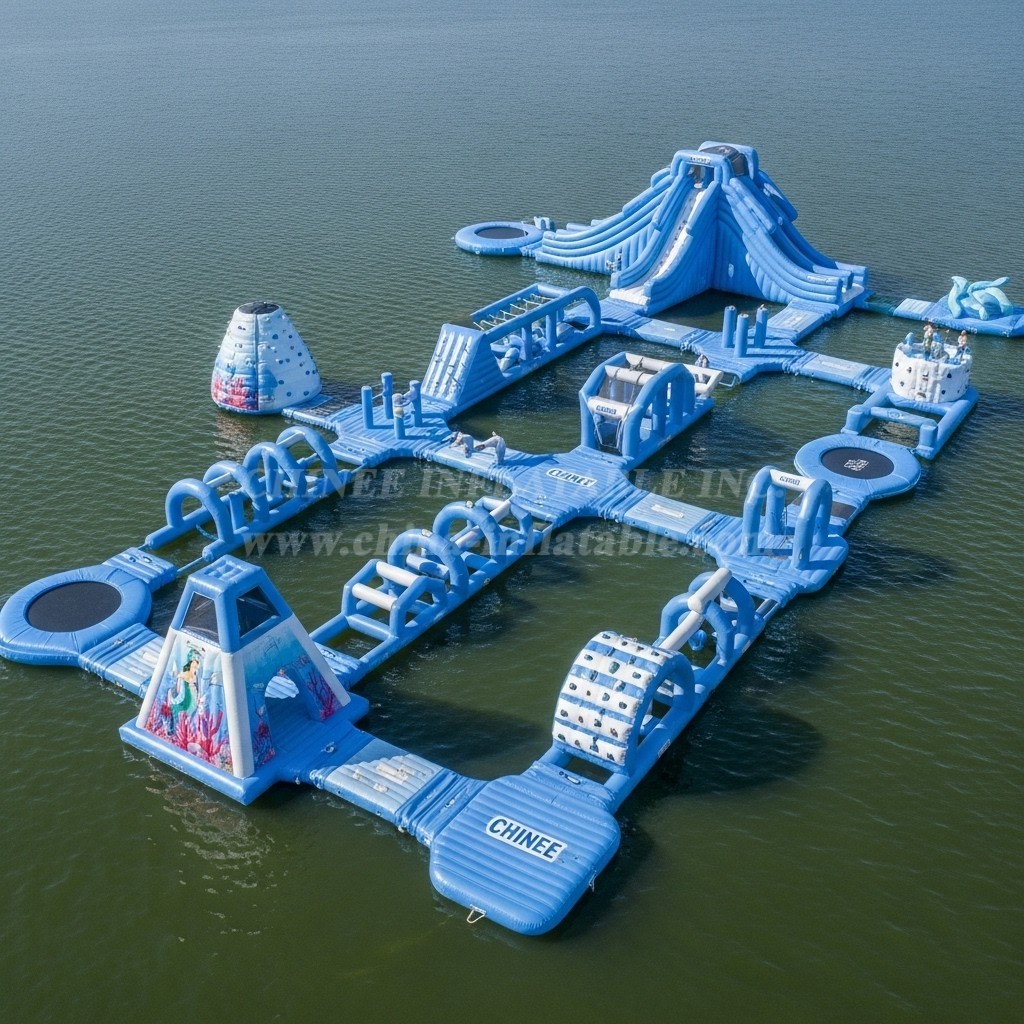 S497 Mermaid Theme Inflatable Water Park