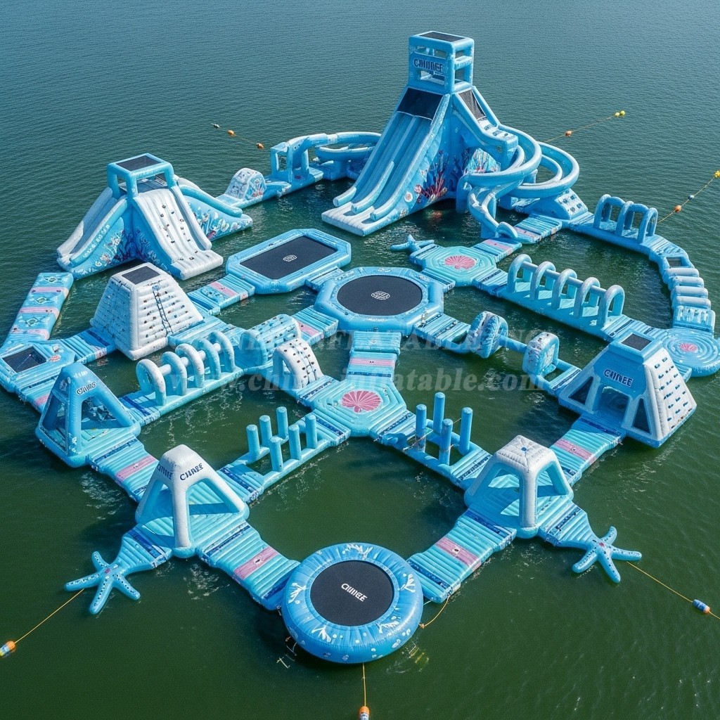 S499 Mermaid Theme Inflatable Water Park