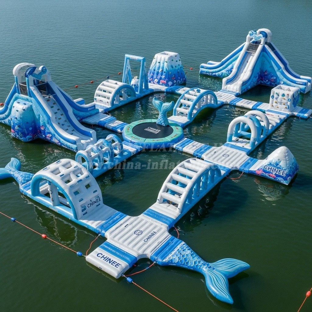 S502 Mermaid Theme Inflatable Water Park