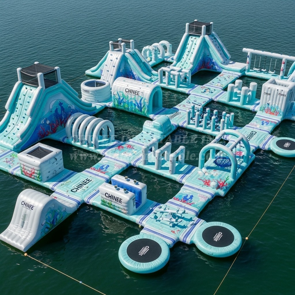 S503 Mermaid Theme Inflatable Water Park