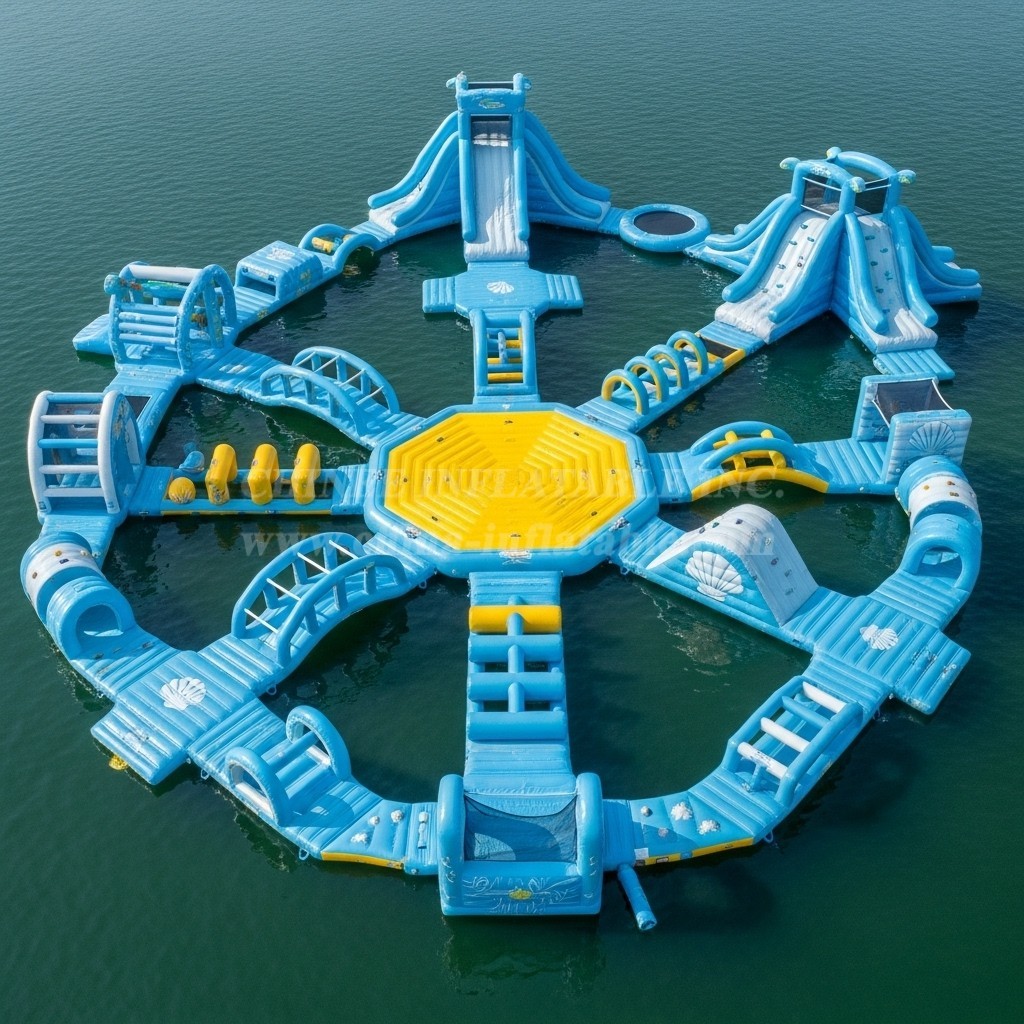 S518 Ocean Theme Inflatable Water Park