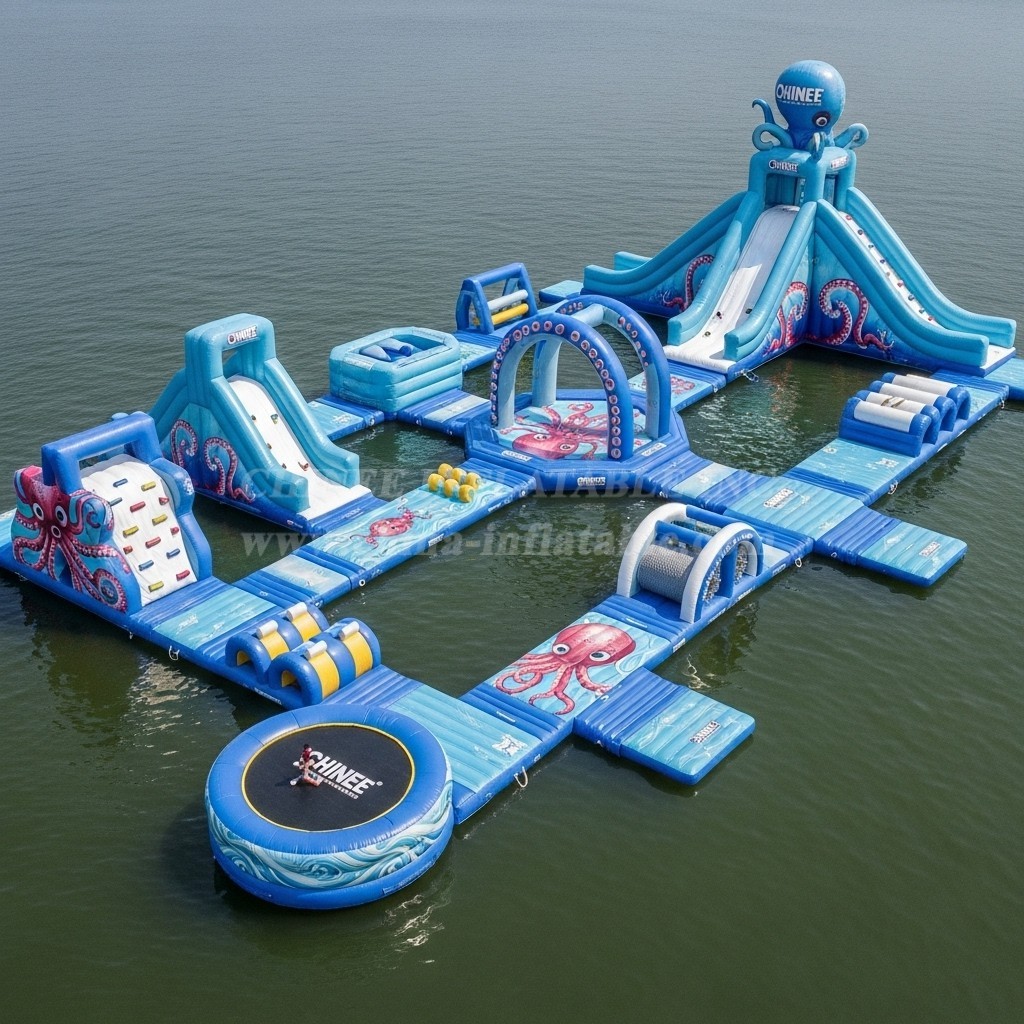 S524 Octopus Theme Inflatable Water Park