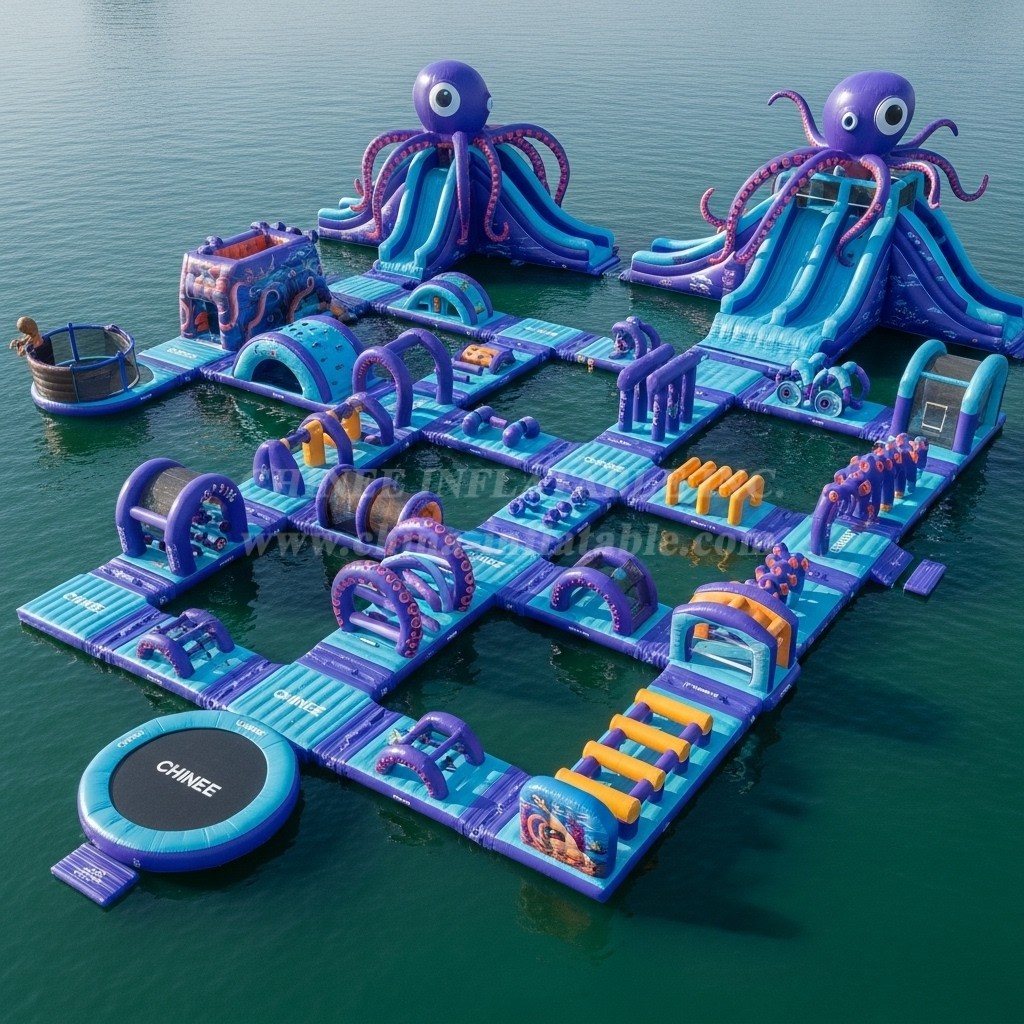 S526 Octopus Theme Inflatable Water Park