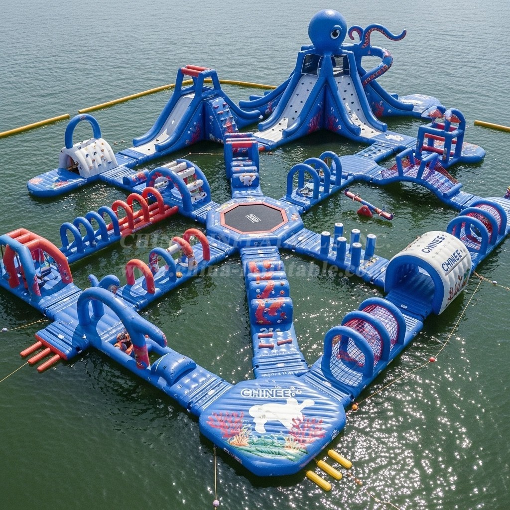S527 Octopus Theme Inflatable Water Park