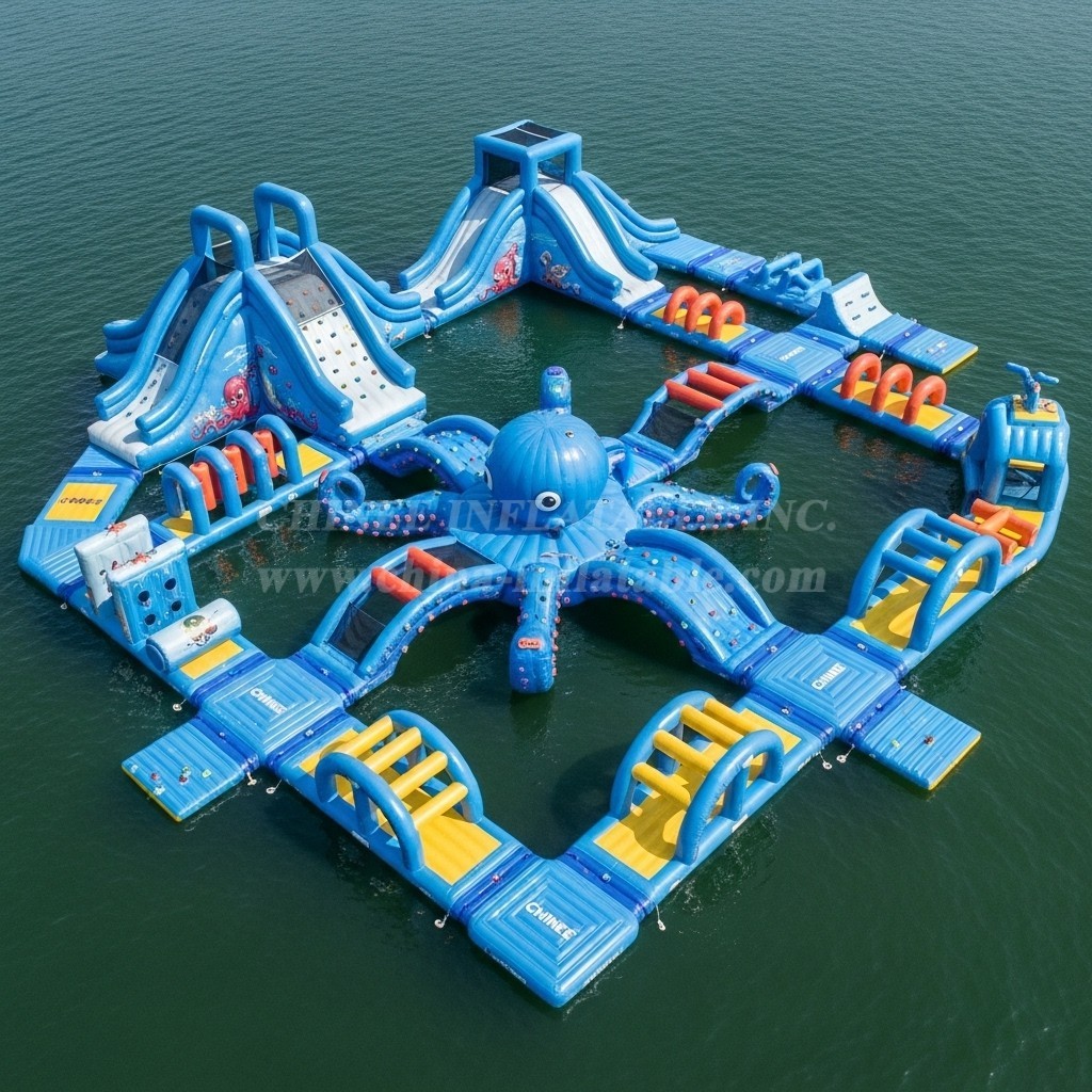 S528 Octopus Theme Inflatable Water Park
