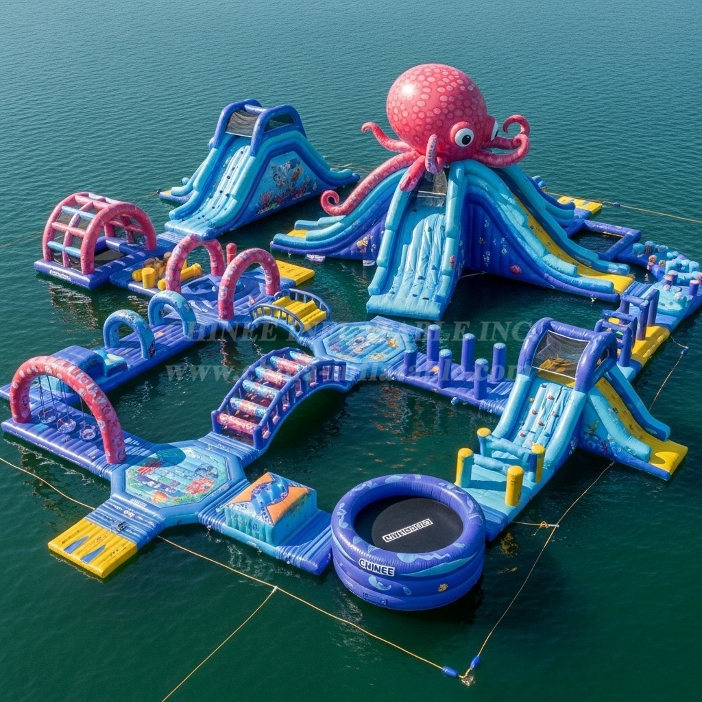 S529 Octopus Theme Inflatable Water Park