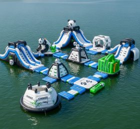 S532 Panda Theme Inflatable Water Park