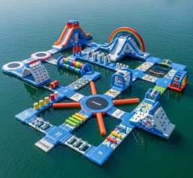 S538 Rainbow Theme Inflatable Water Park
