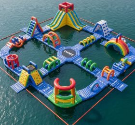 S544 Rainbow Theme Inflatable Water Park