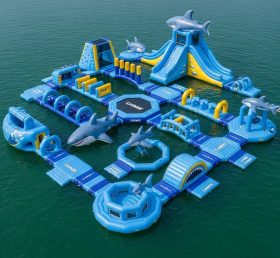 S559 Shark Theme Inflatable Water Park