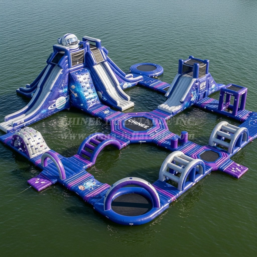 S562 Space Theme Inflatable Water Park