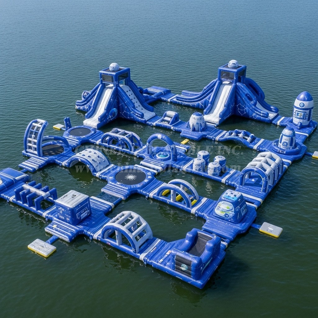 S566 Space Theme Inflatable Water Park