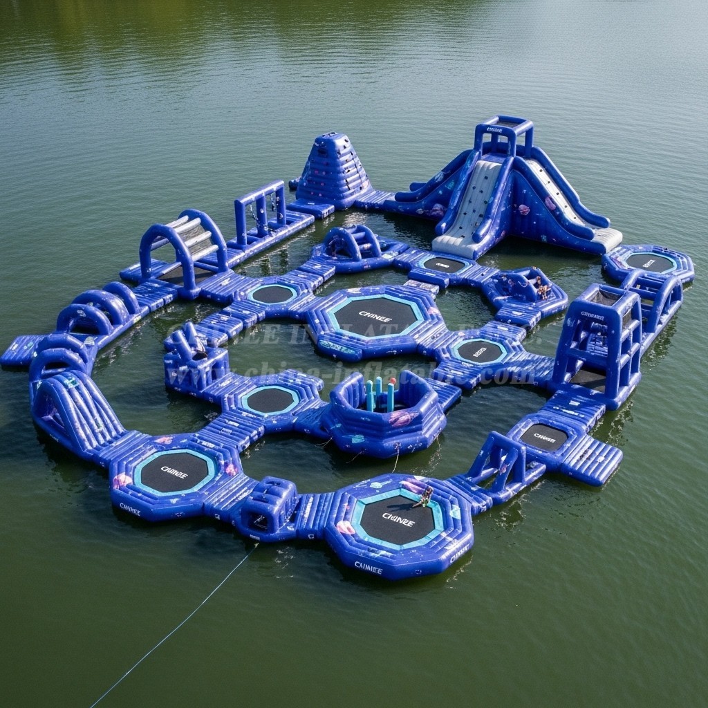 S567 Space Theme Inflatable Water Park