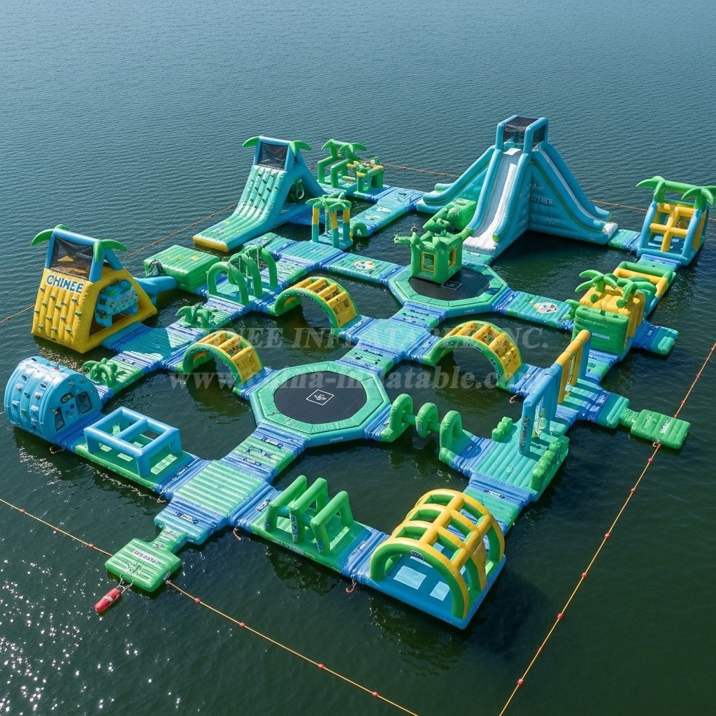 S568 Tropical Theme Inflatable Water Park