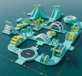 S573 Tropical Theme Inflatable Water Park