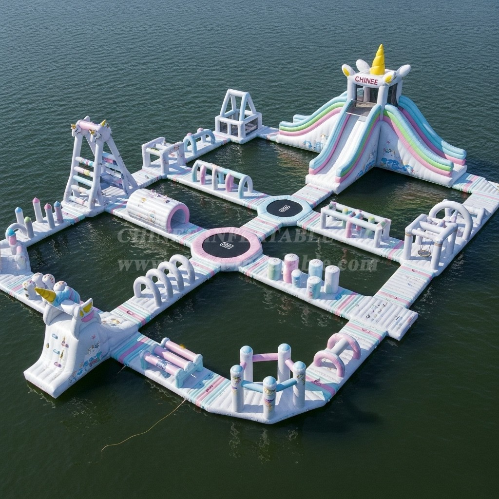 S577 Unicorn Theme Inflatable Water Park