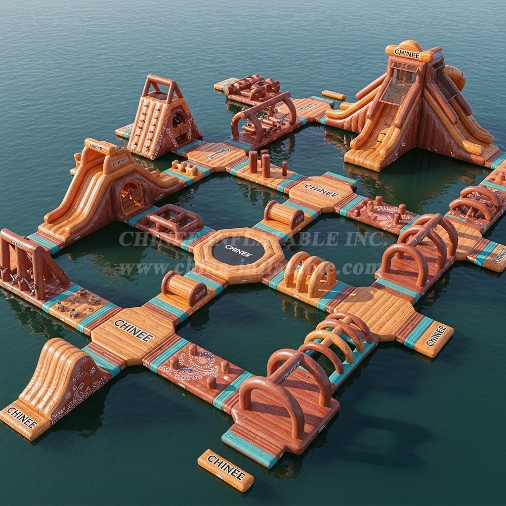 S585 Wild West Theme Inflatable Water Park