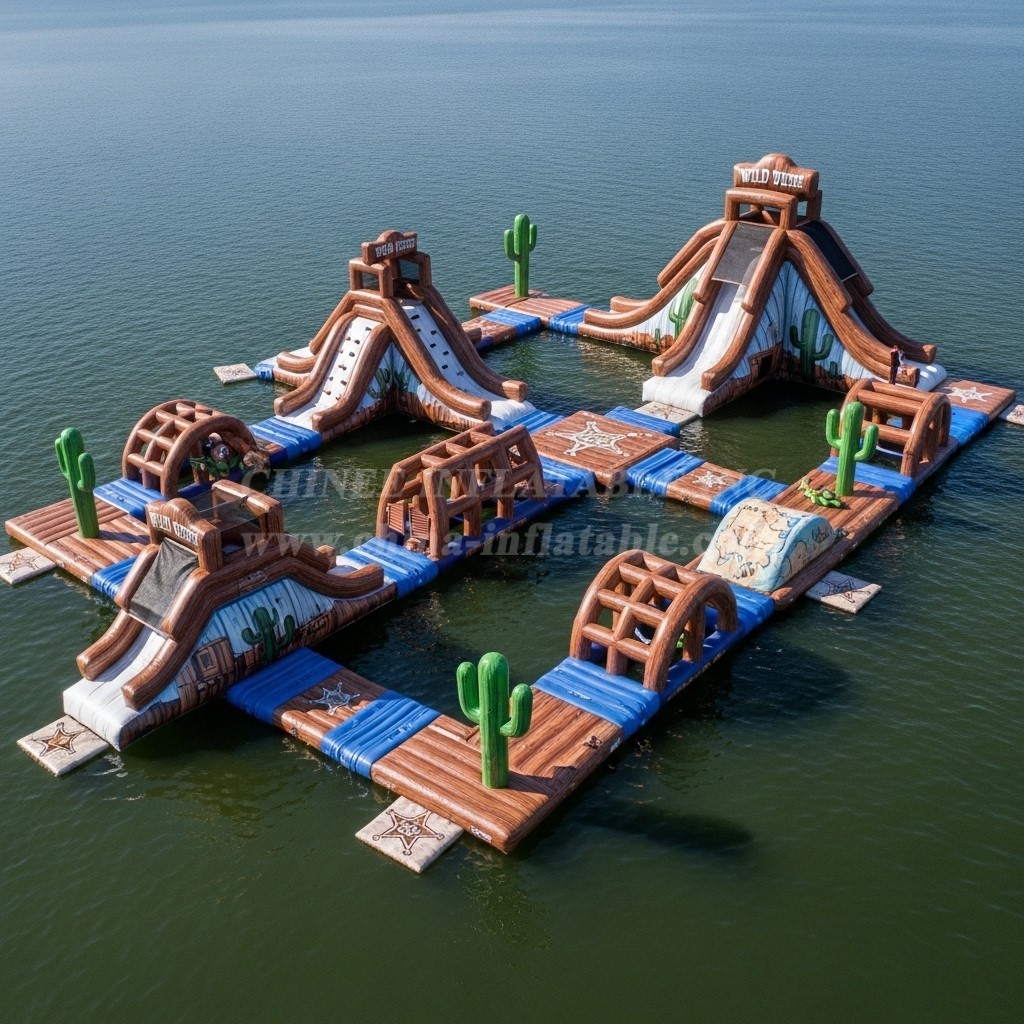 S587 Wild West Theme Inflatable Water Park