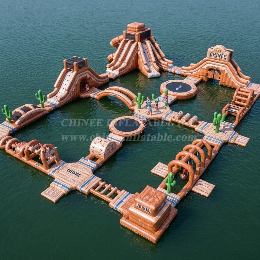 S589 Wild West Theme Inflatable Water Park