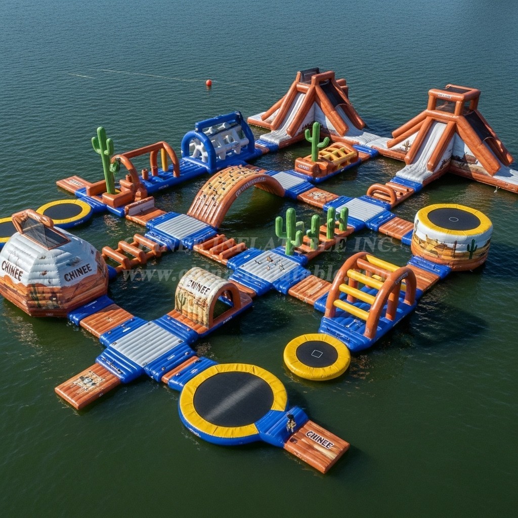 S591 Wild West Theme Inflatable Water Park