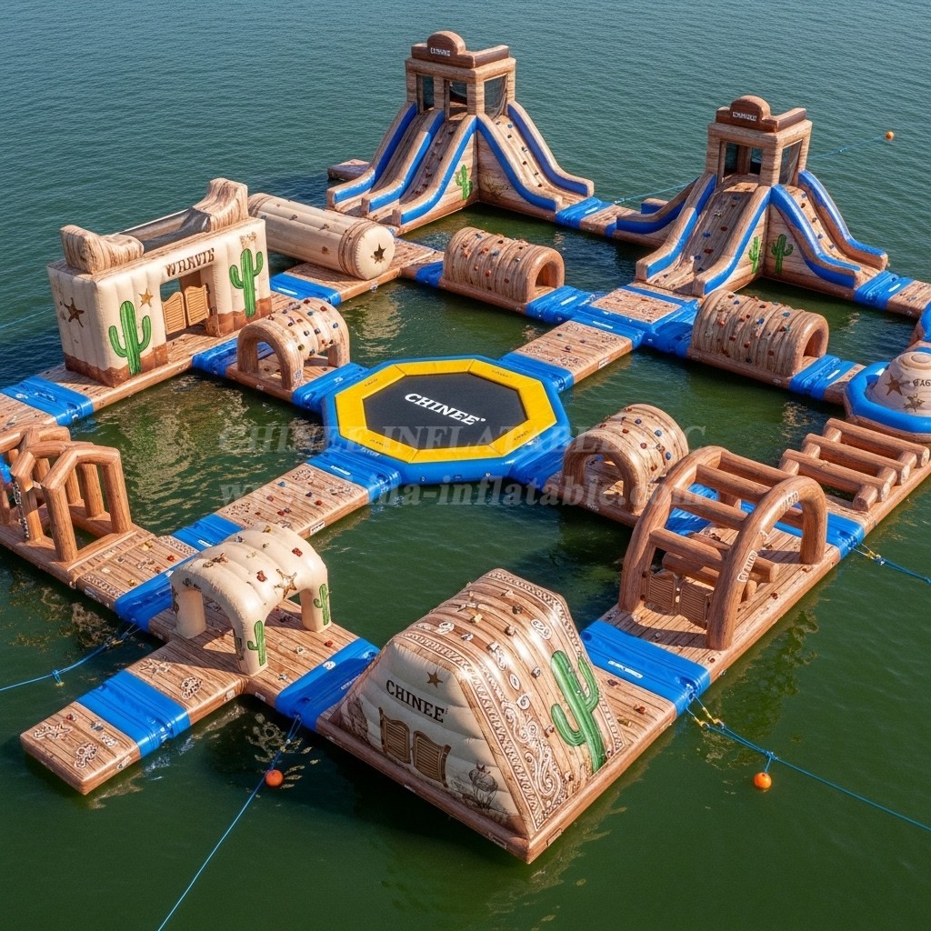 S592 Wild West Theme Inflatable Water Park