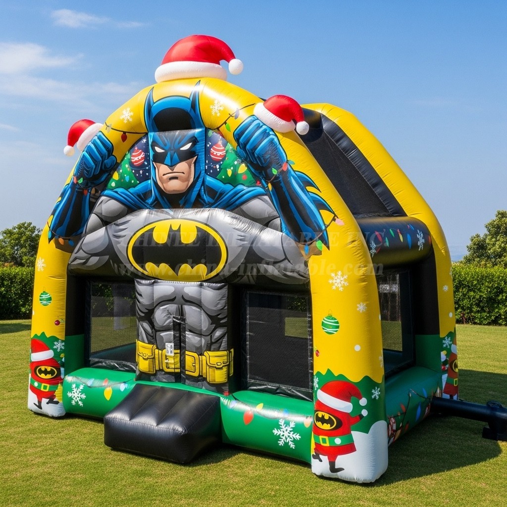 T2-8580 Batman Christmas Theme Inflatable Bouncer