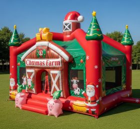 T2-8587 Christmas Farm Inflatable Bouncer