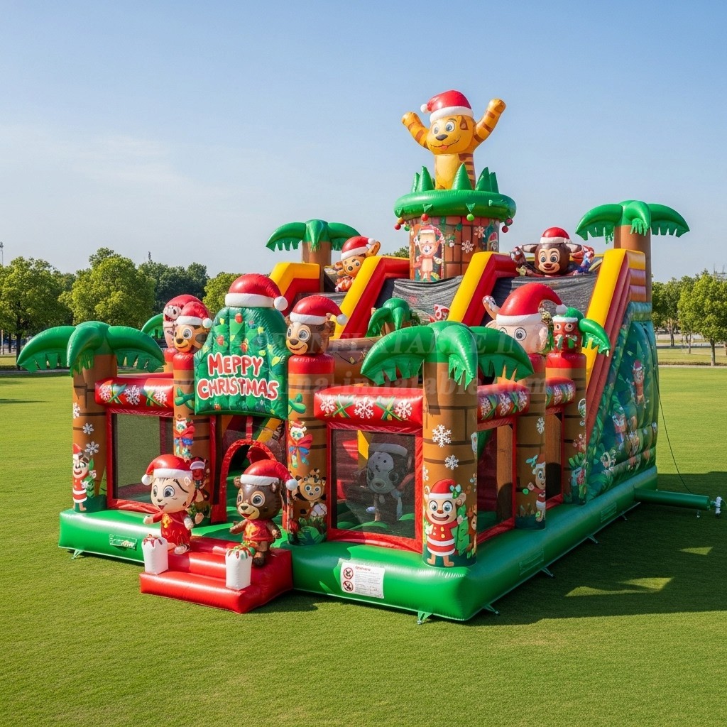 T2-8589 Christmas Theme Inflatable Combo