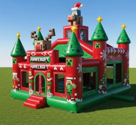 T2-8592 Minecraft Christmas Inflatable Castles