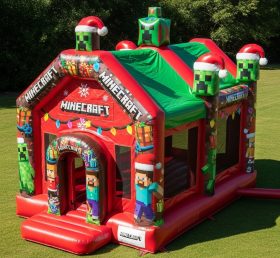 T2-8593 Minecraft Theme Inflatable Bouncer