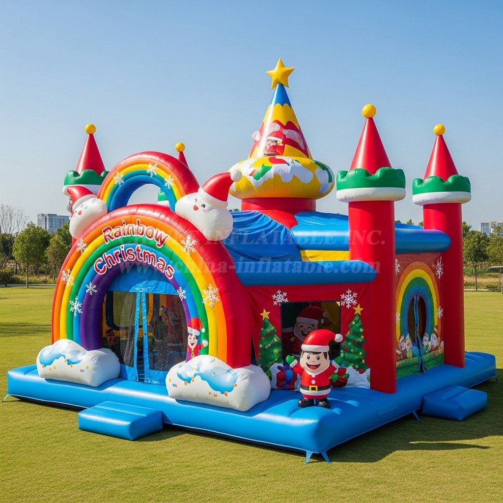 T2-8599 Christmas Theme Inflatable Castles
