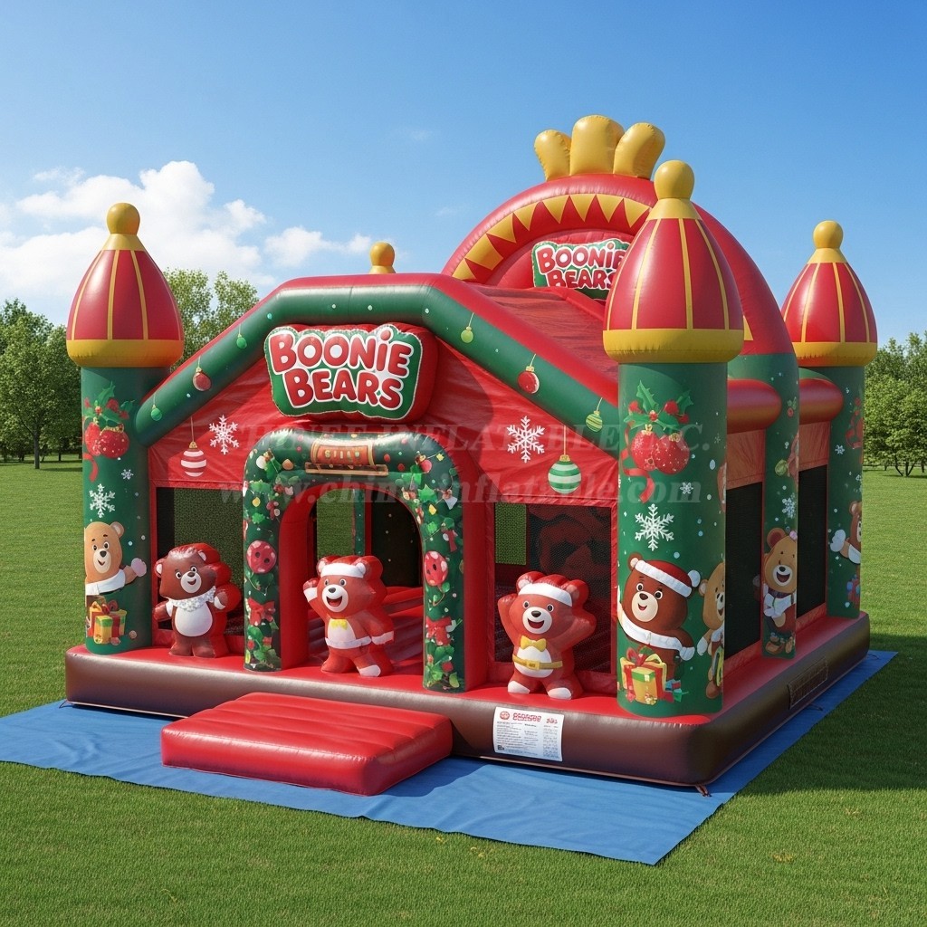 T2-8610 Boonie Bears Christmas Inflatable Castles