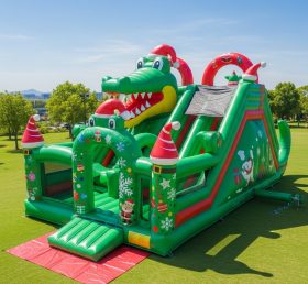 T2-8618 Crocodile Christmas Theme Inflatable Combos