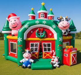 T2-8622 Christmas Farm Theme Inflatable Castles