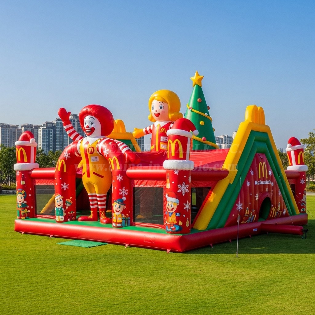 T2-8626 Mcdonald Christmas Theme Inflatable Bouncer